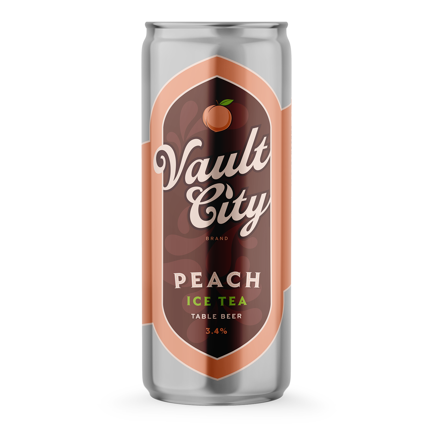 Vault City Peach Ice Tea Table Beer