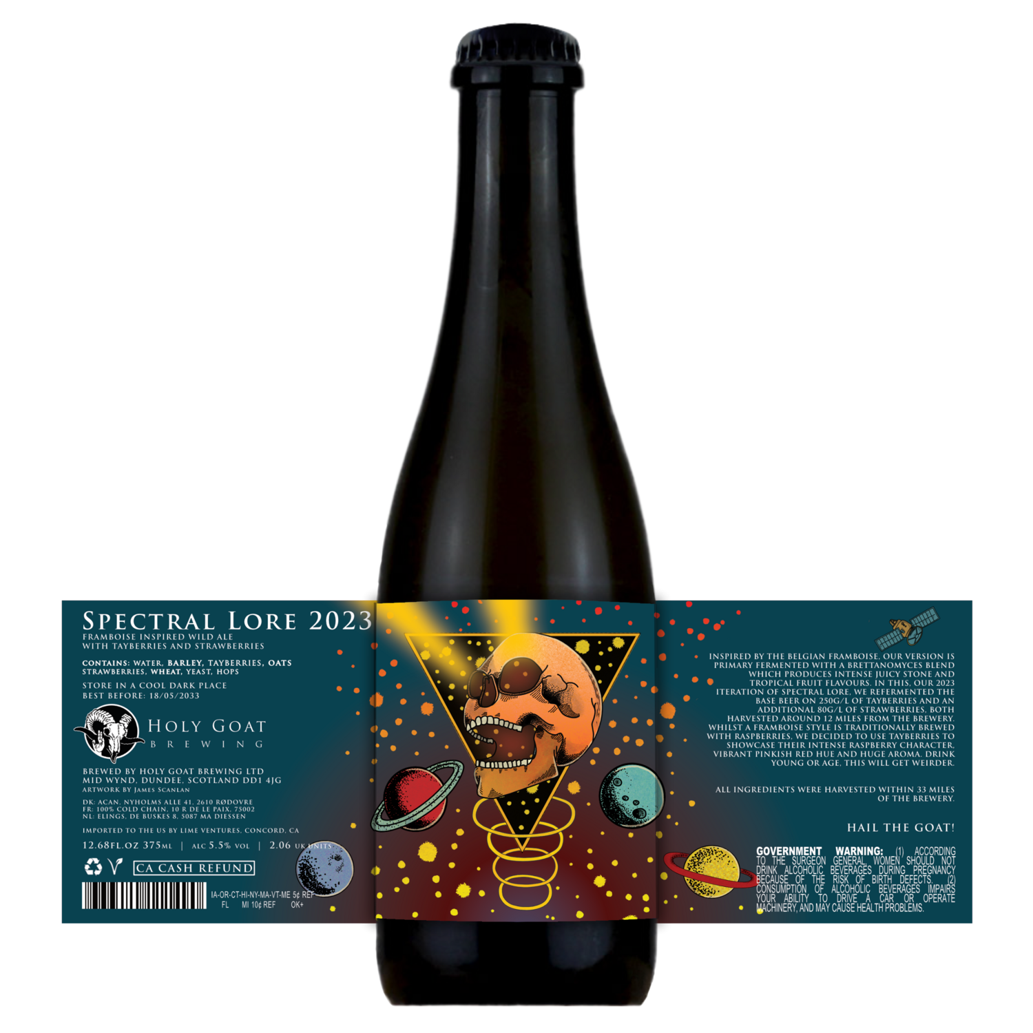 Holy Goat Spectral Lore 2023 Framboise Inspired Wild Ale