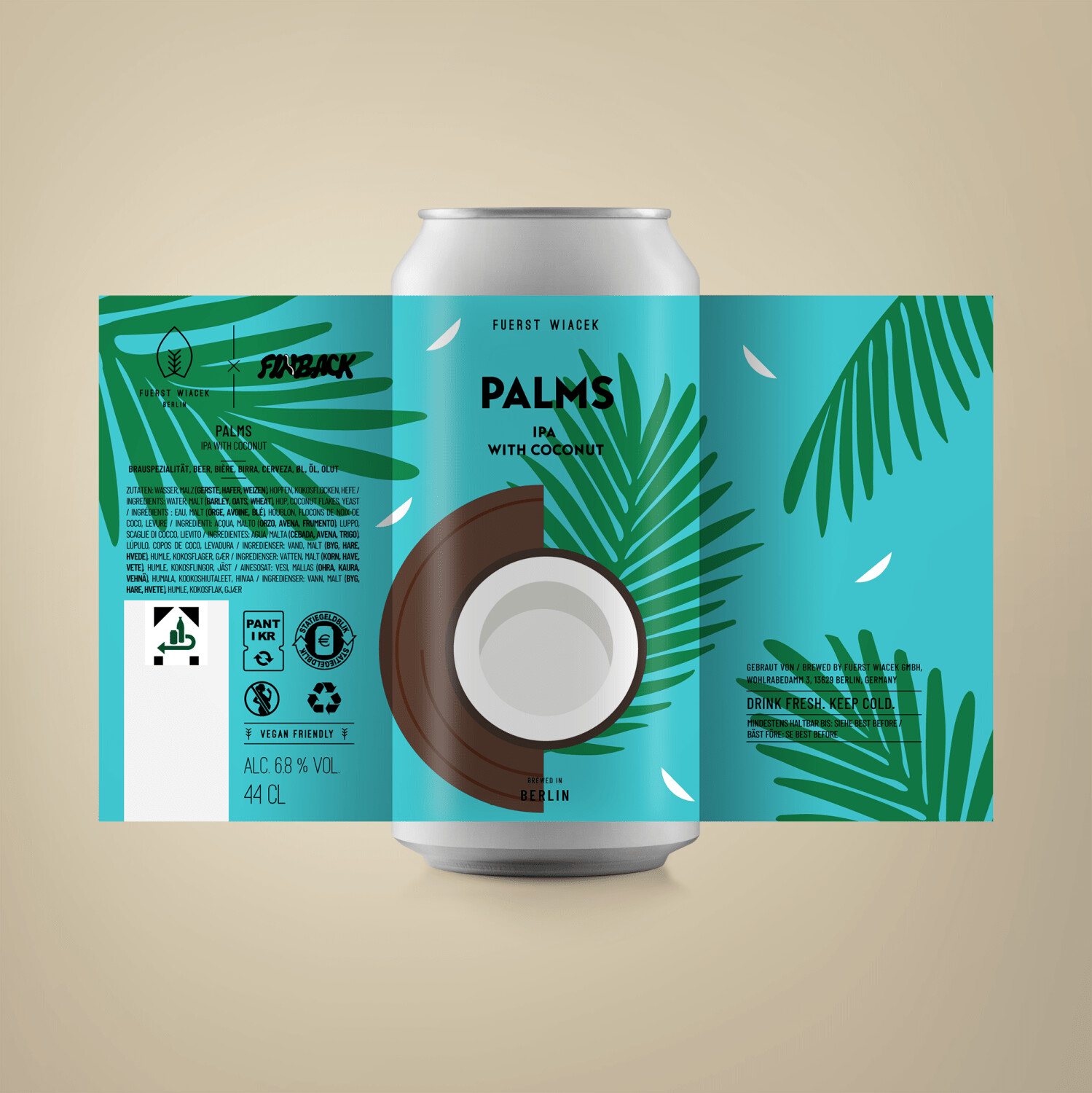 Fuerst Wiacek x Finback Palms IPA With Coconut