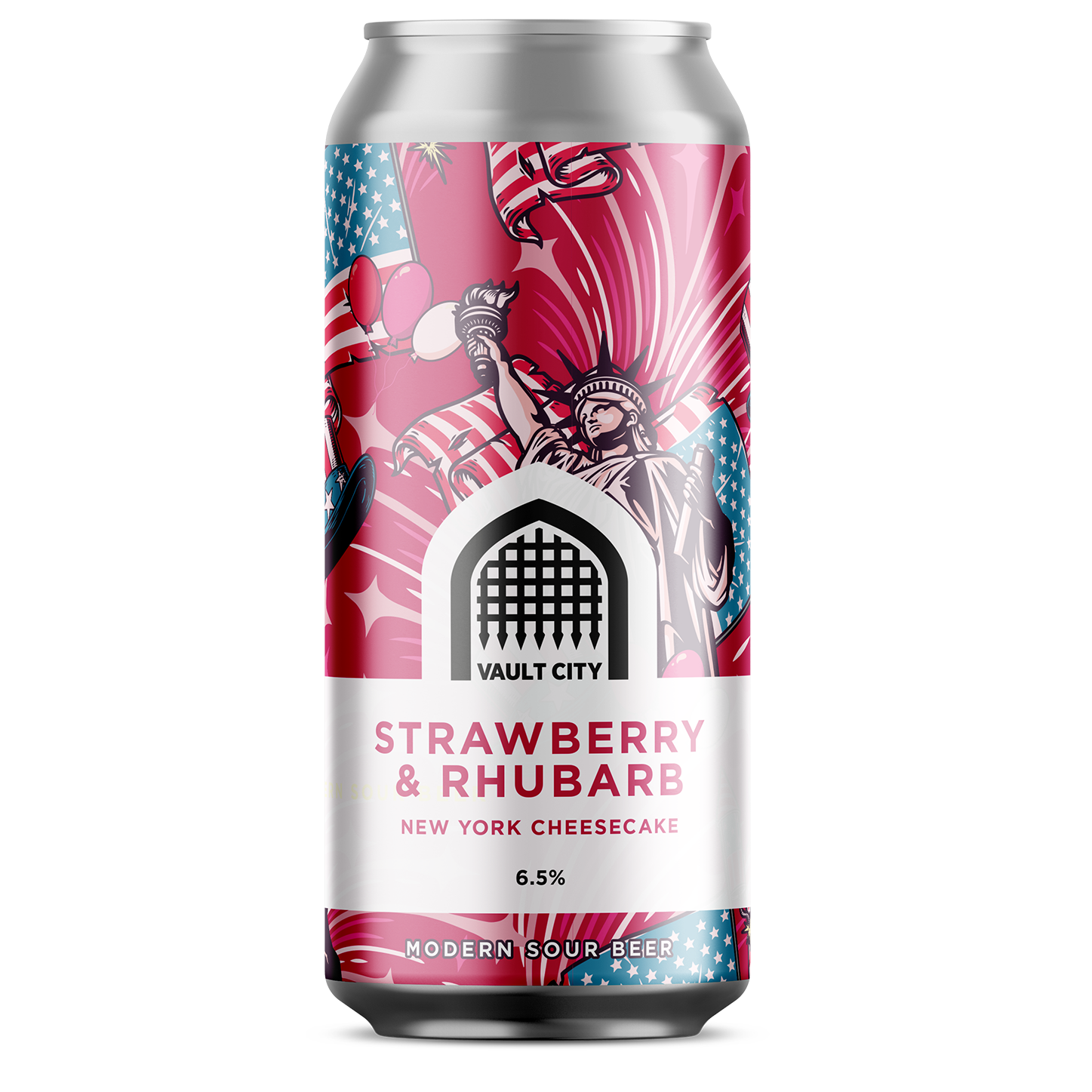 Vault City Strawberry & Rhubarb New York Cheesecake Sour Vault City Strawberry & Rhubarb New York Cheesecake Sour