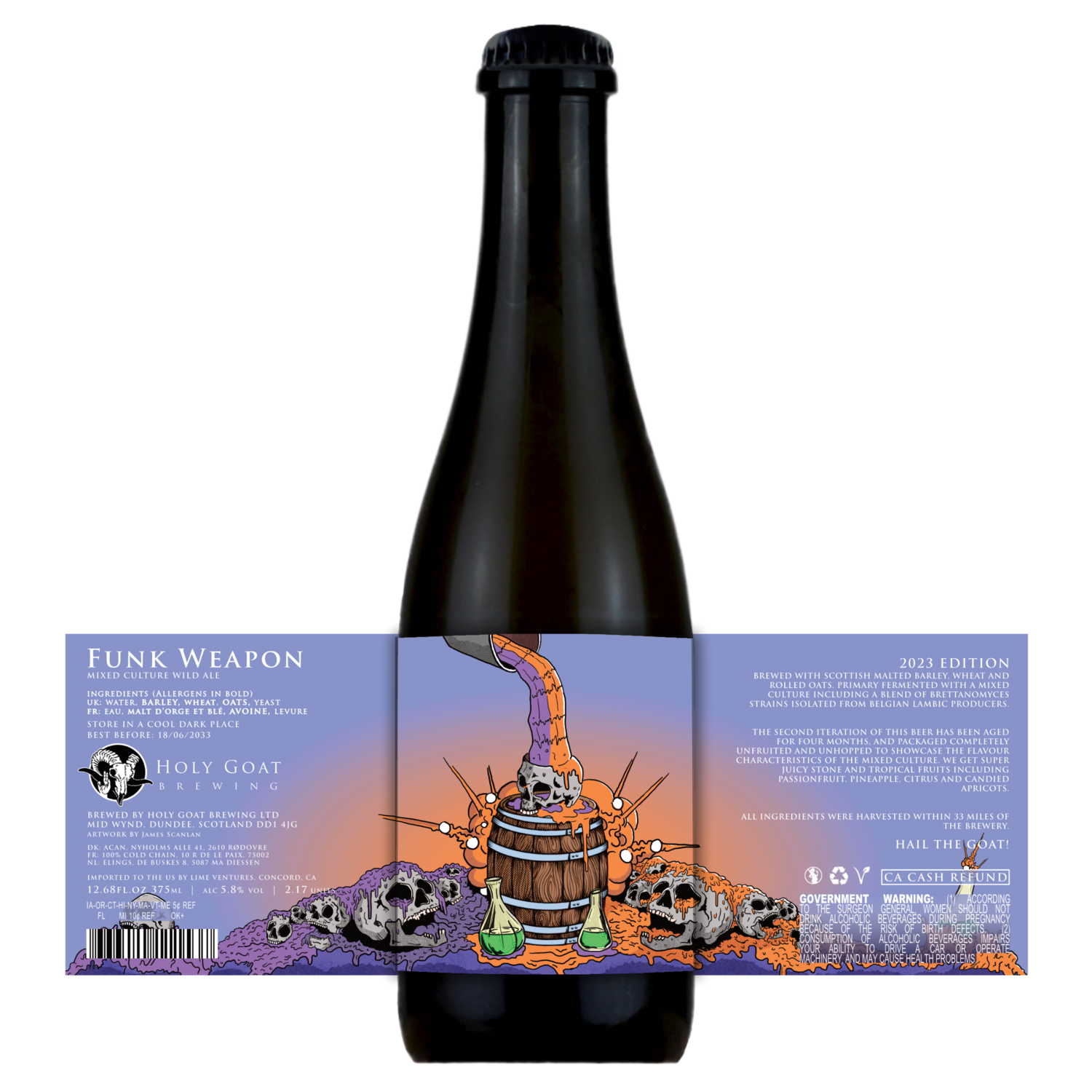 Holy Goat Funk Weapon 2023 Mixed Culture Wild Ale