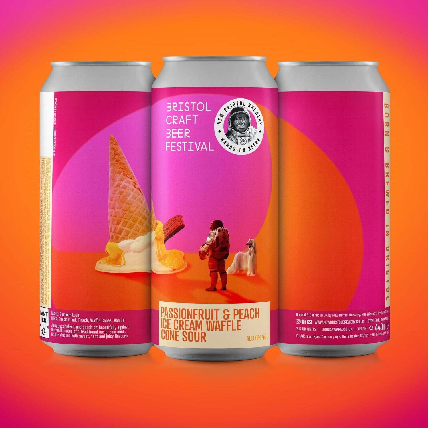 New Bristol Passionfruit &amp; Peach Ice-Cream Waffle Cone Sour