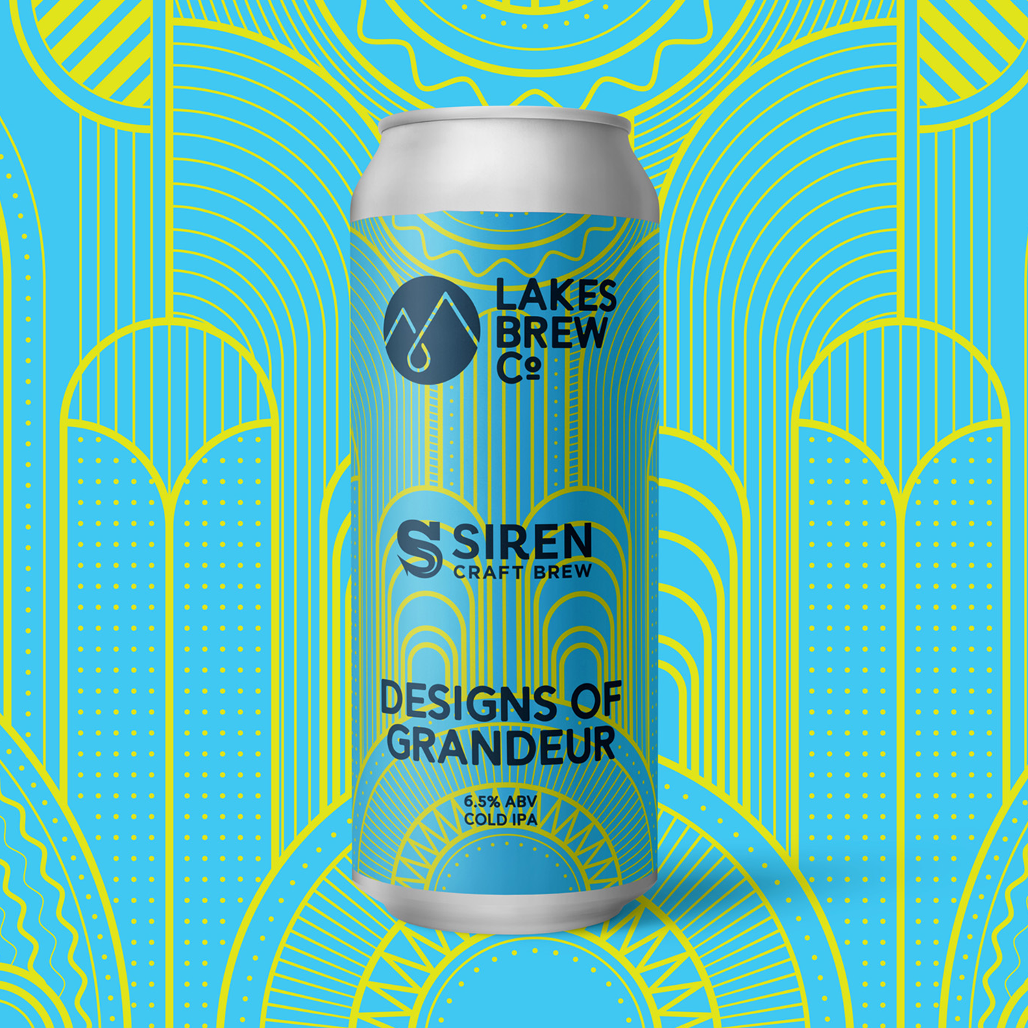Lakes x Siren Designs of Grandeur Cold IPA