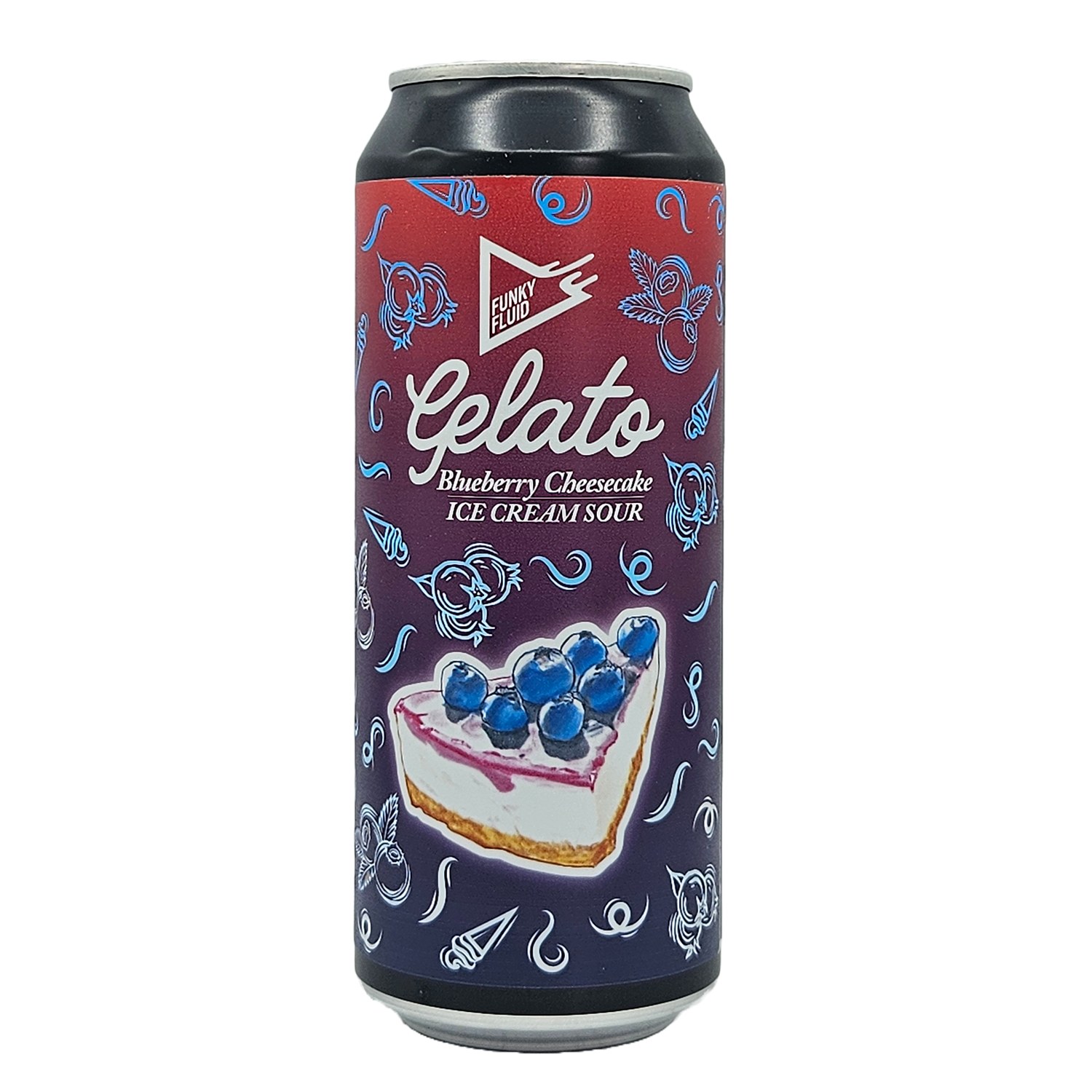 Funky Fluid Gelato Blueberry Cheesecake Ice Cream Sour