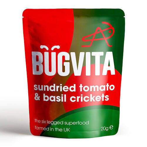 Bugvita Sundried Tomato &amp; Basil Crickets