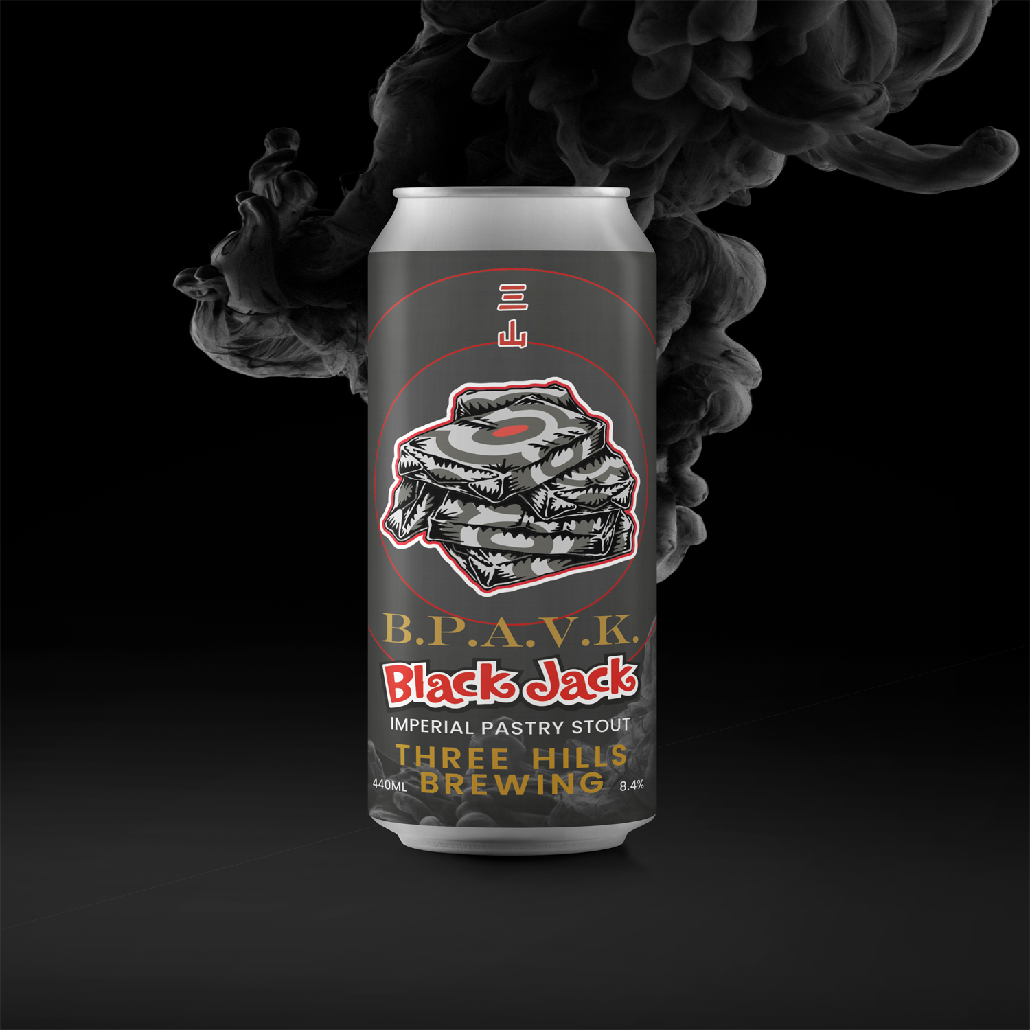Three Hills B.P.A.V.K Black Jack Imperial Pastry Stout Three Hills B.P.A.V.K Black Jack Imperial Pastry Stout