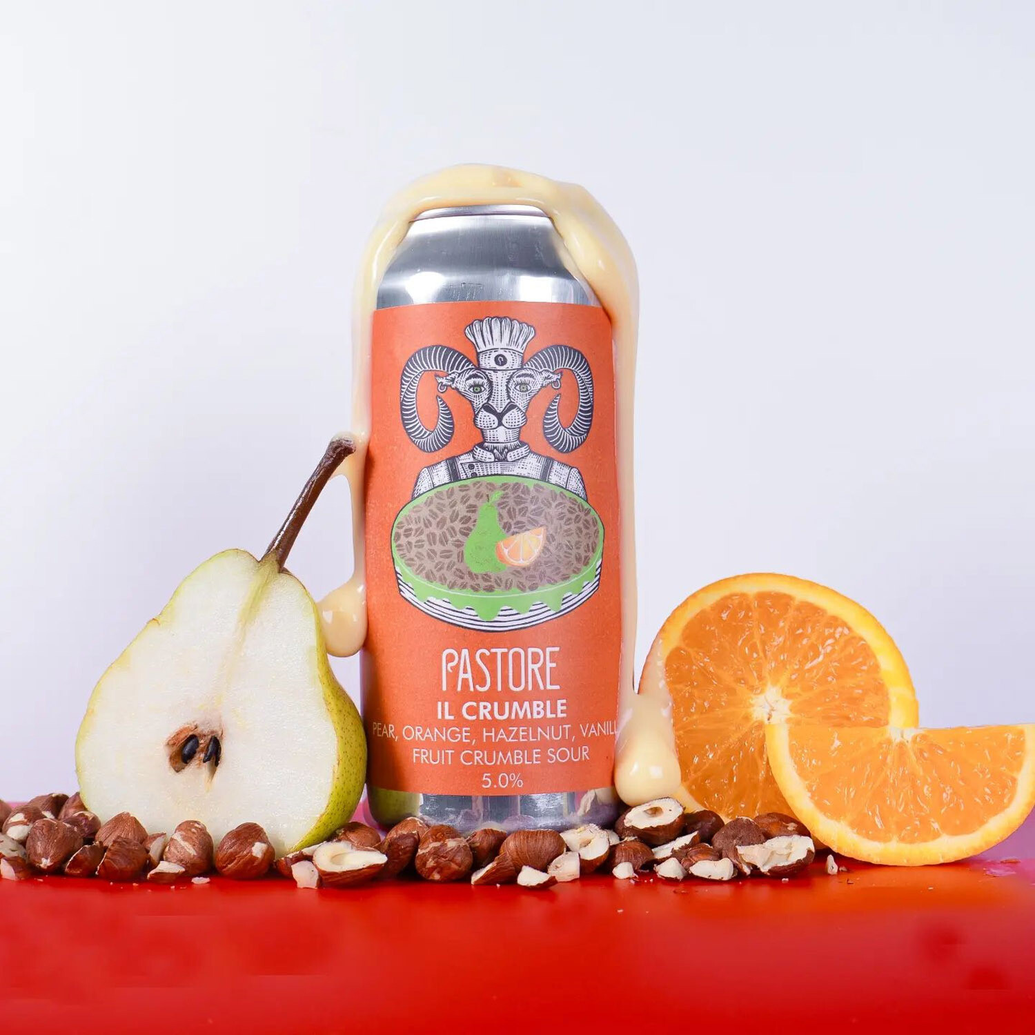 Pastore Il Crumble Pear Orange Hazelnut Vanilla Sour