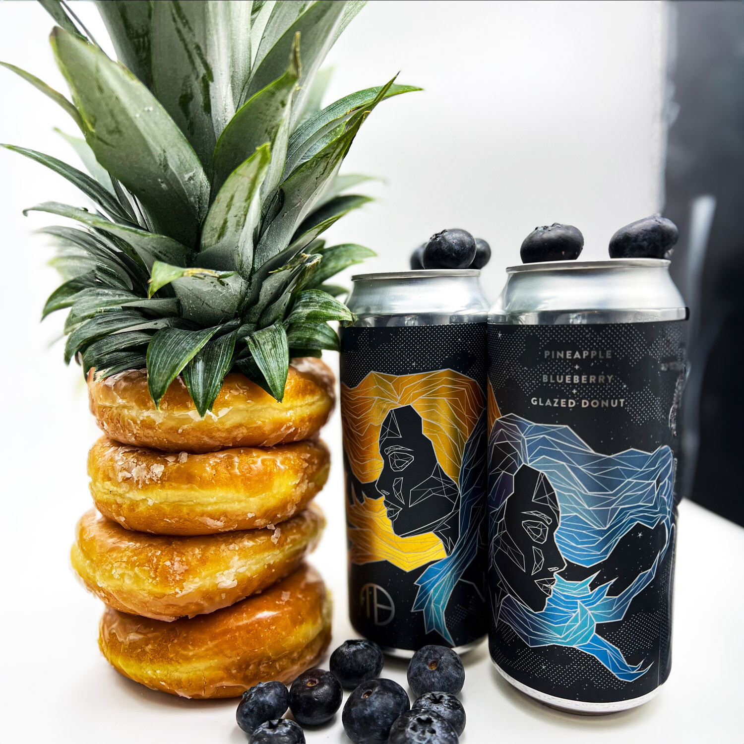 Mortalis Gemini Pineapple Blueberry and Glazed Donut Smoothie Sour