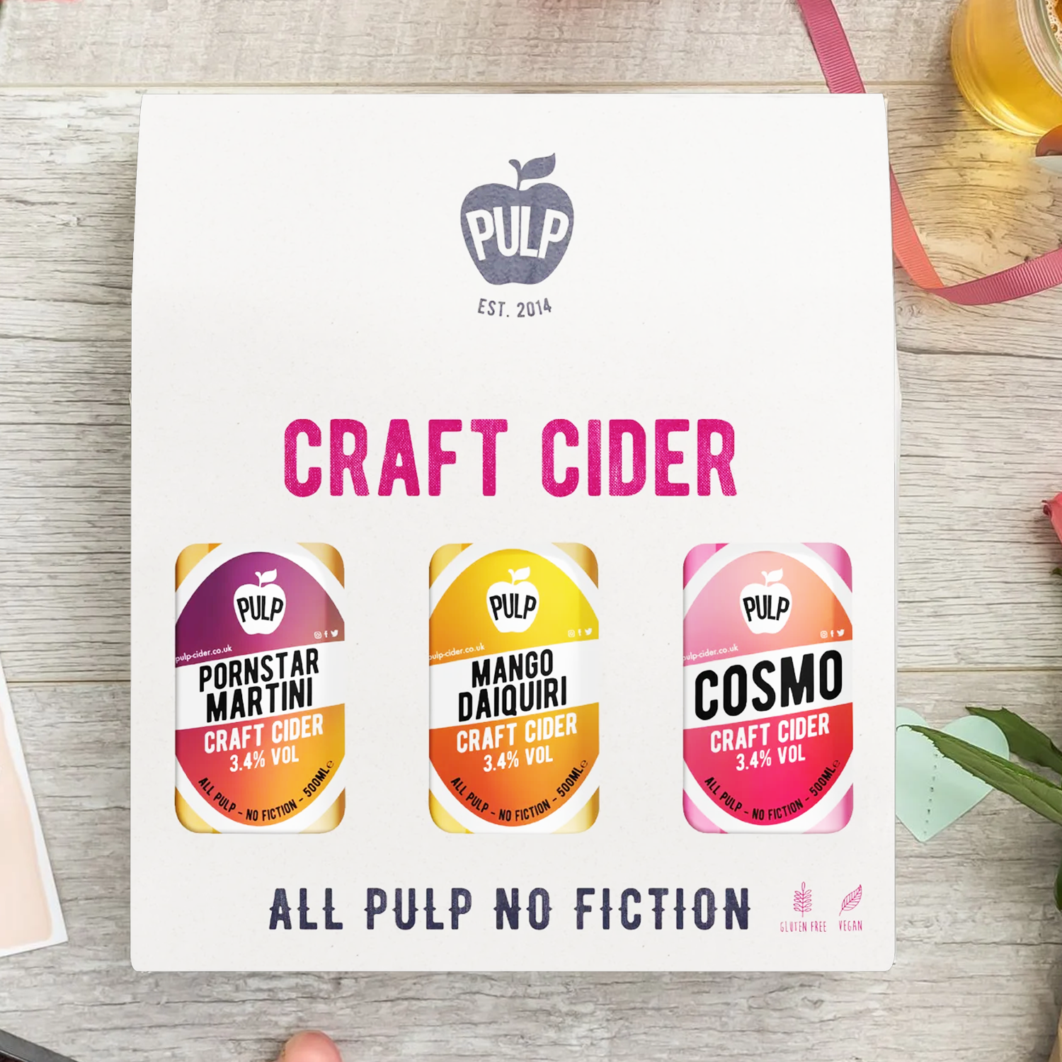 Pulp Pornstar Martini, Mango Daiquiri &amp; Cosmo Gift Pack