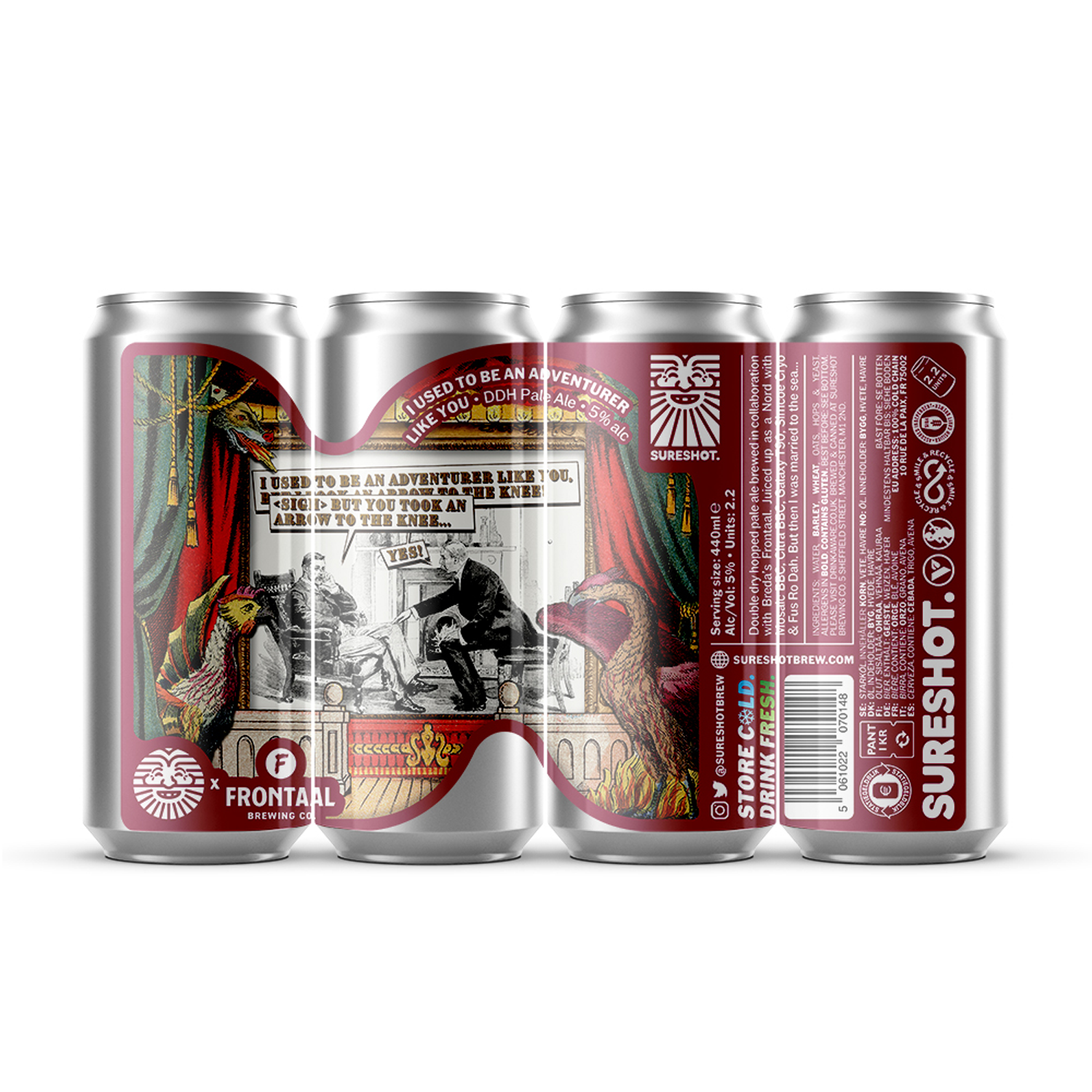 Sureshot x Frontaal I Used To Be An Adventurer Like You DDH Pale Ale Sureshot x Frontaal I Used To Be An Adventurer Like You DDH Pale Ale