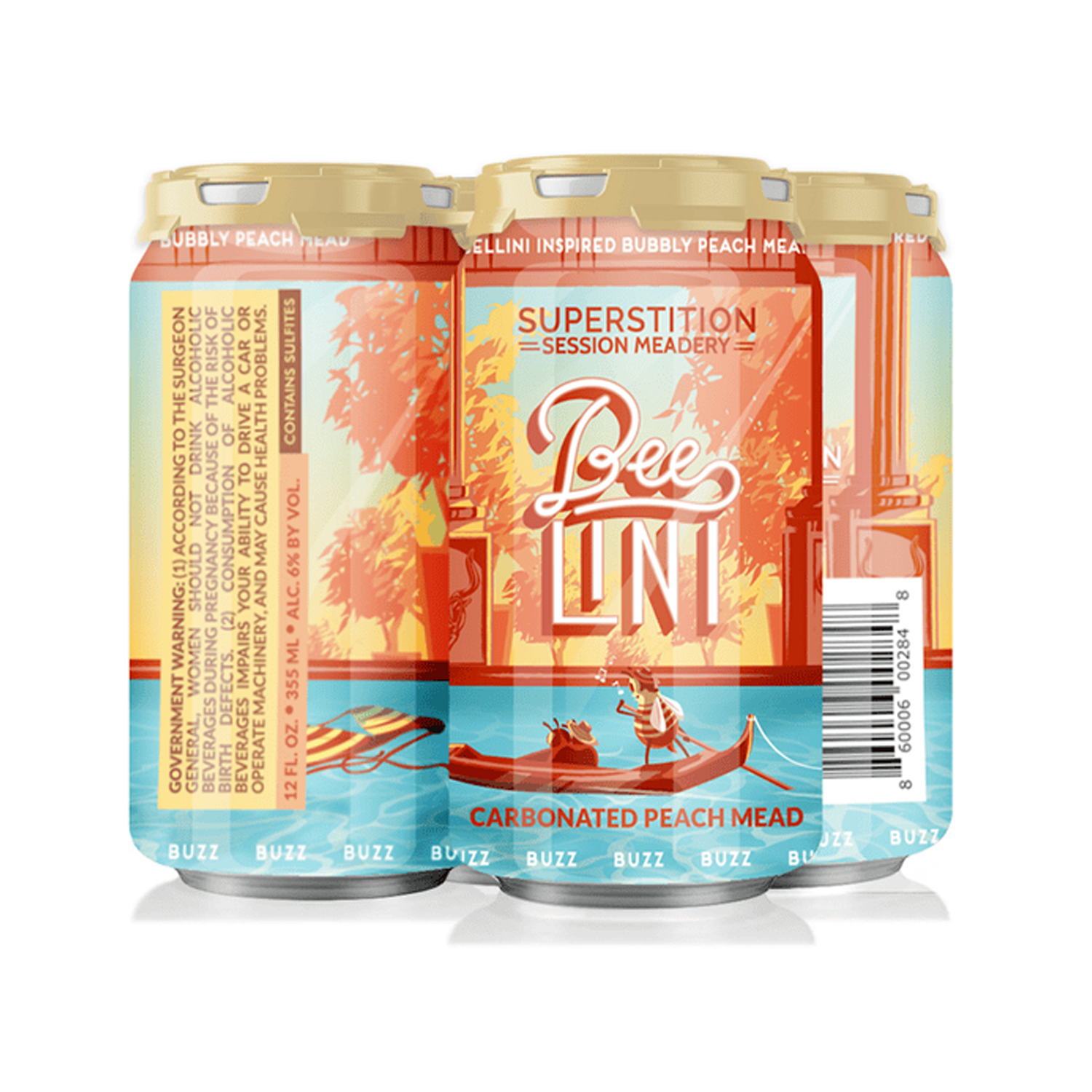 Superstition Beelini Carbonated Peach Mead Superstition Beelini Carbonated Peach Mead