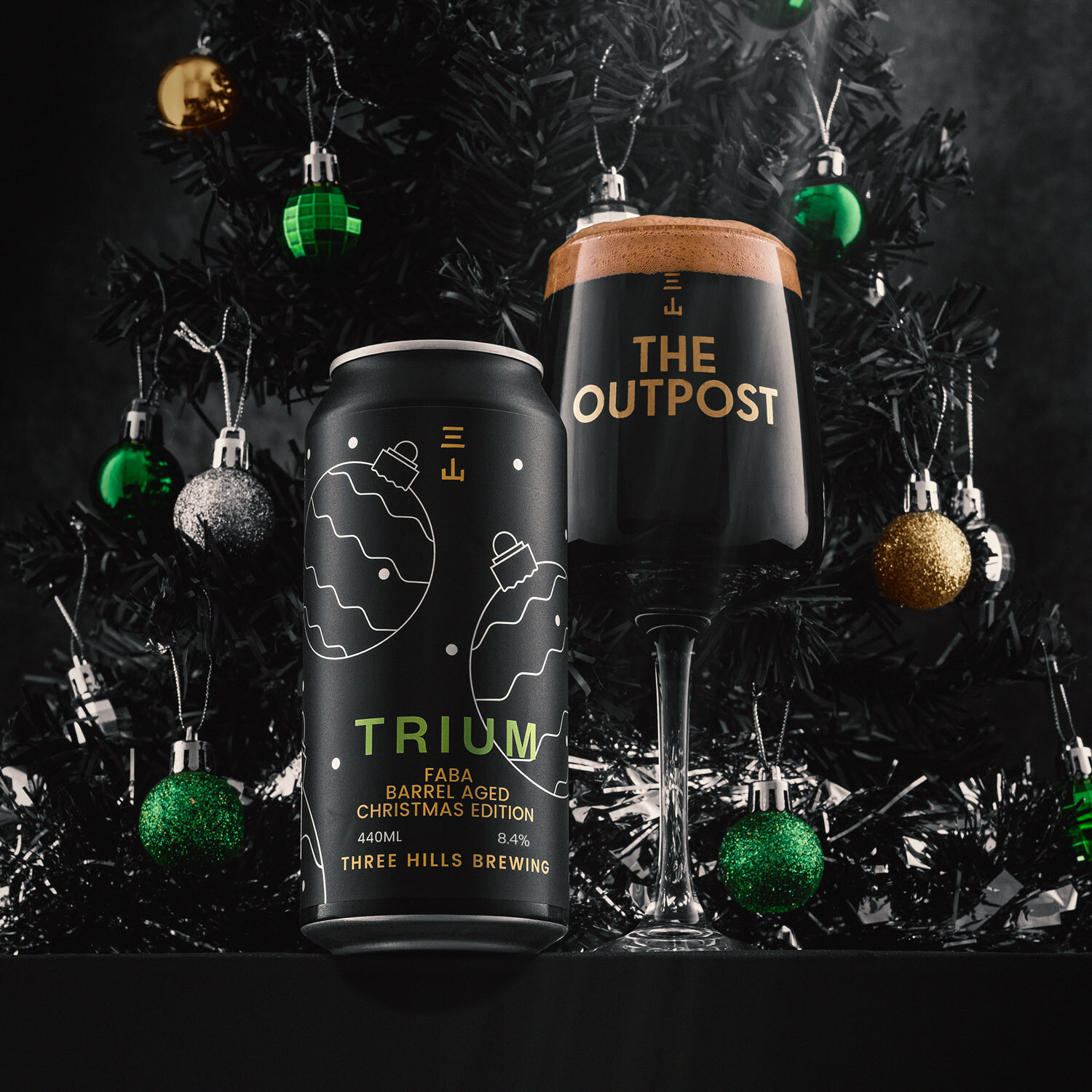 Three Hills Trium Faba Christmas Edition BA Imperial Stout Three Hills Trium Faba Christmas Edition BA Imperial Stout