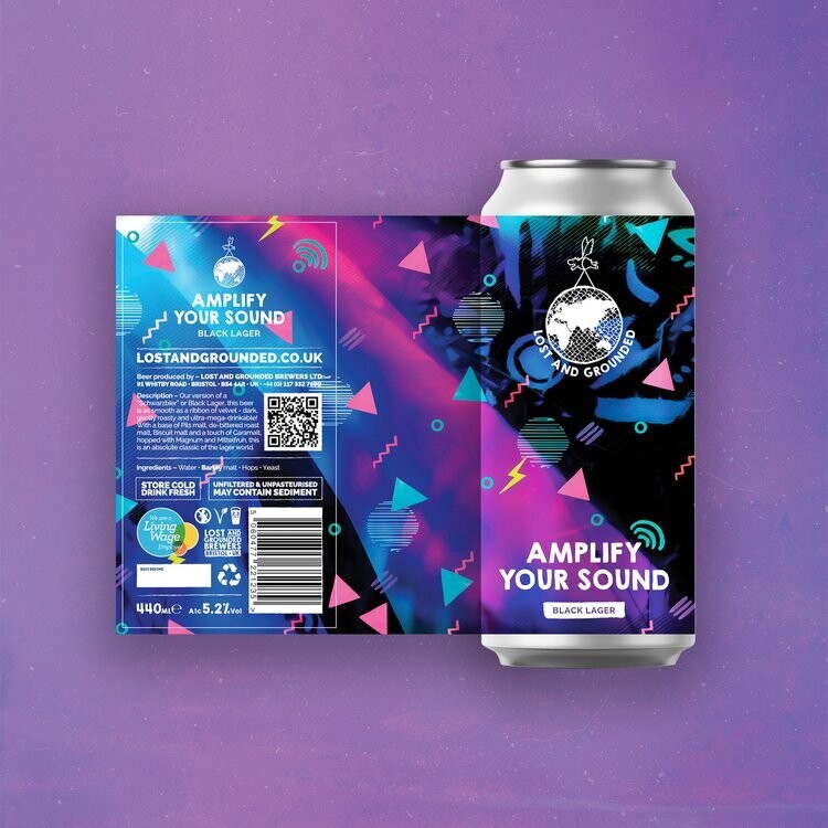 Lost & Grounded Amplify Your Sound Black Lager Lost & Grounded Amplify Your Sound Black Lager
