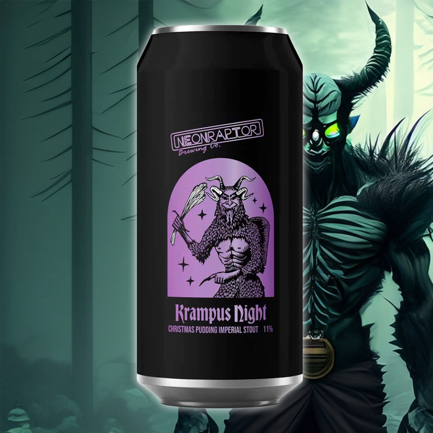 Neon Raptor Krampus Night Christmas Pudding Imperial Stout