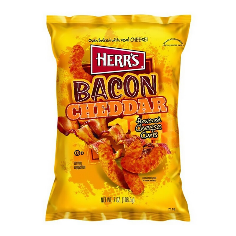 Herr's Bacon Cheddar Cheese Curls LARGE
