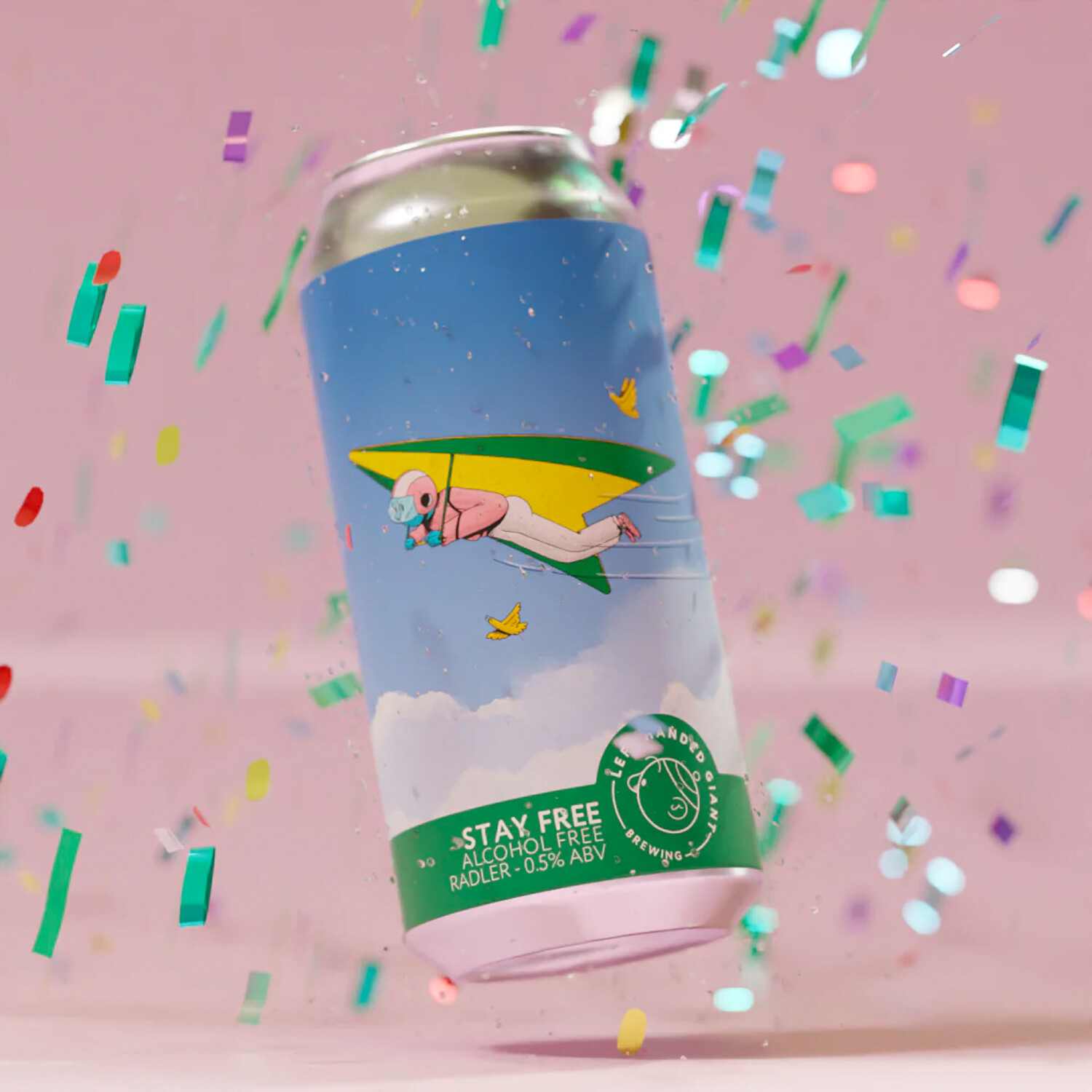 Left Handed Giant Stay Free Alcohol Free Radler Left Handed Giant Stay Free Alcohol Free Radler