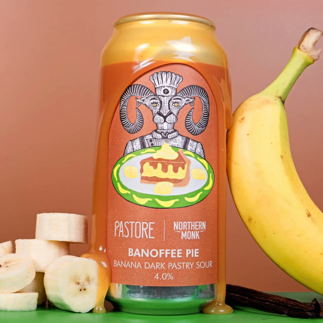 Pastore x Northern Monk Banoffee Pie Banana Dark Pastry Sour Pastore x Northern Monk Banoffee Pie Banana Dark Pastry Sour