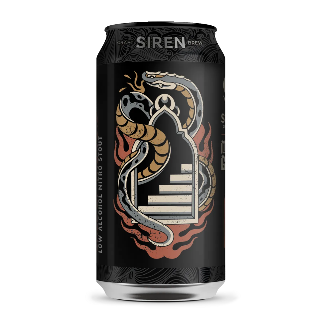 Siren x Mash Gang Call Of The Void Low Alcohol Nitro Stout Siren x Mash Gang Call Of The Void Low Alcohol Nitro Stout
