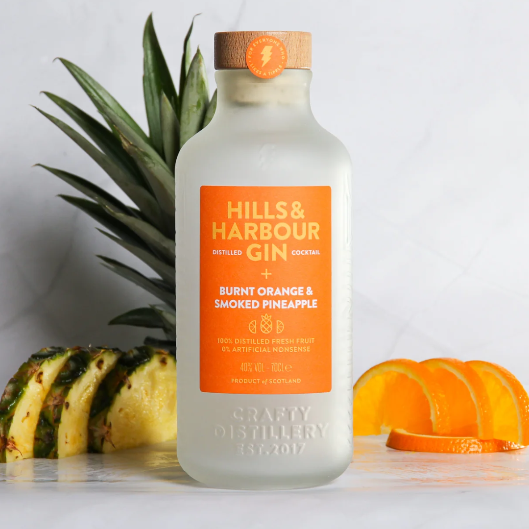 Hills &amp; Harbour Burnt Orange &amp; Smoked Pineapple Distilled Gin Cocktail