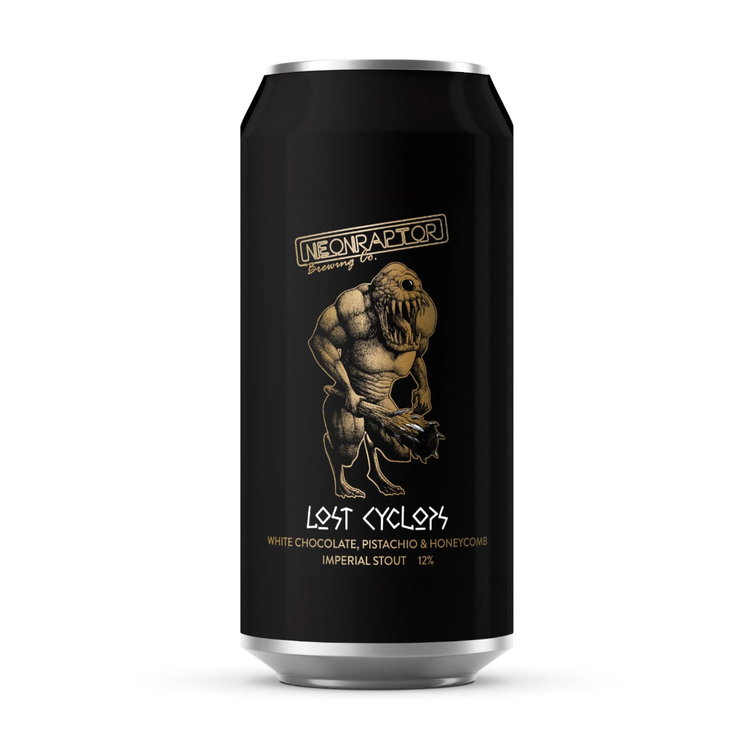 Neon Raptor Lost Cyclops White Chocolate Pistachio &amp; Honeycomb Imperial Stout