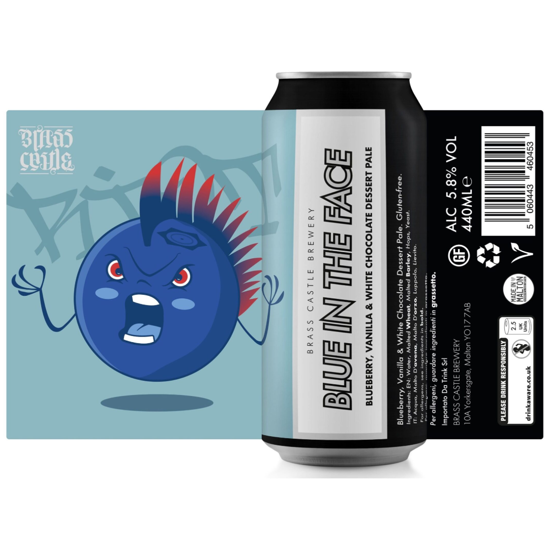 Brass Castle Blue In The Face Blueberry Vanilla & White Chocolate Dessert Pale Ale Brass Castle Blue In The Face Blueberry Vanilla & White Chocolate Dessert Pale Ale