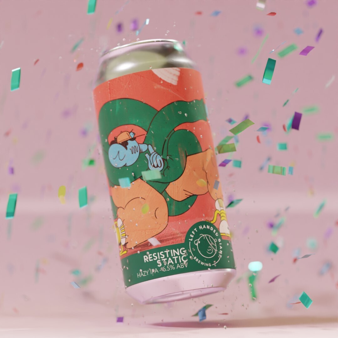 Left Handed Giant Resisting Static Hazy IPA Left Handed Giant Resisting Static Hazy IPA