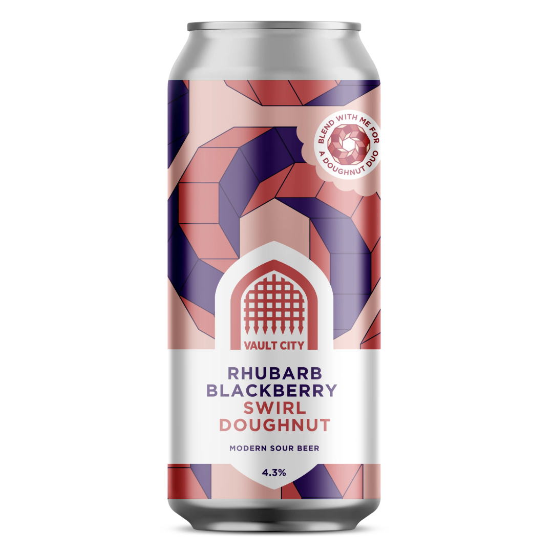 Vault City Rhubarb Blackberry Swirl Doughnut Sour