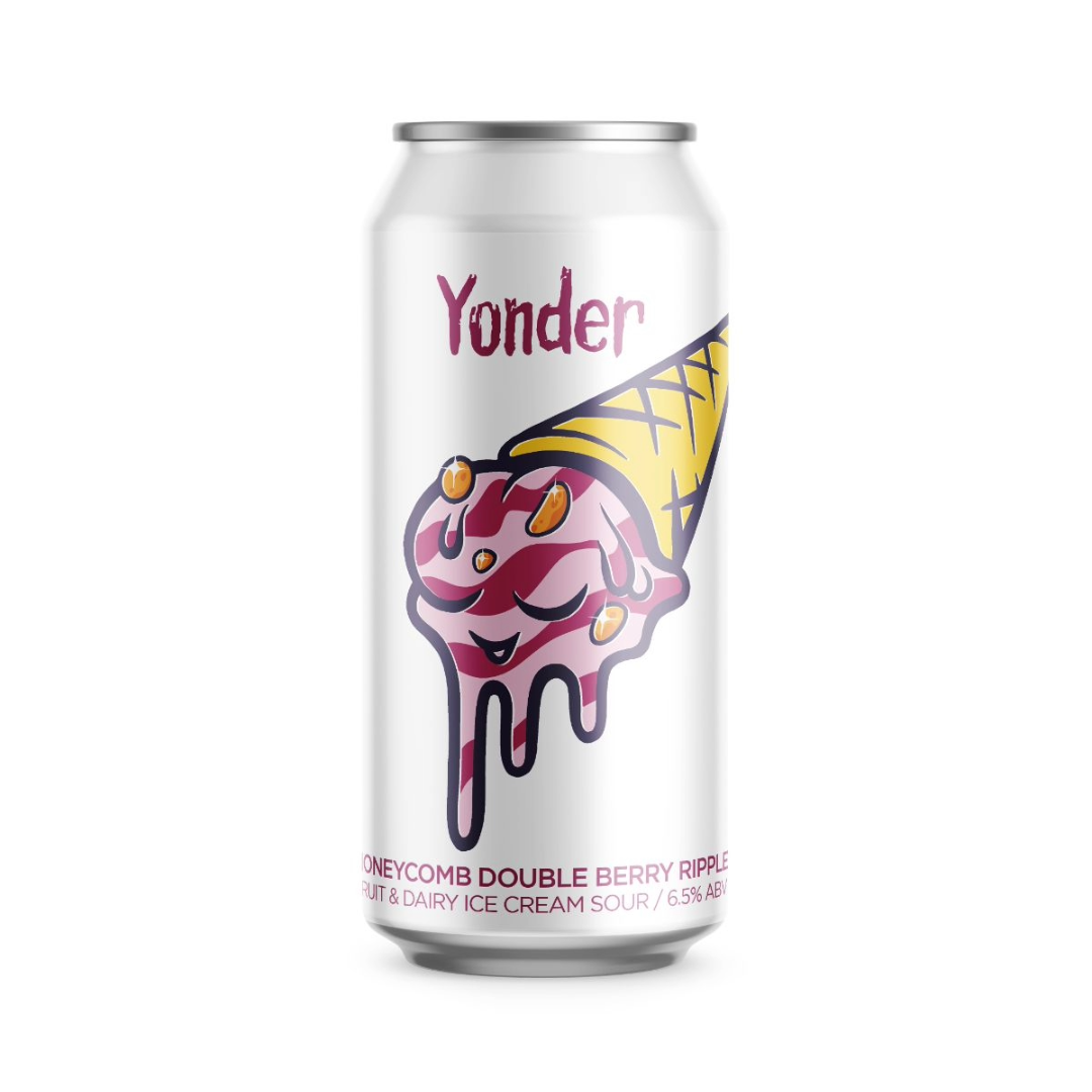 Yonder Honeycomb Double Berry Ripple Ice Cream Sour