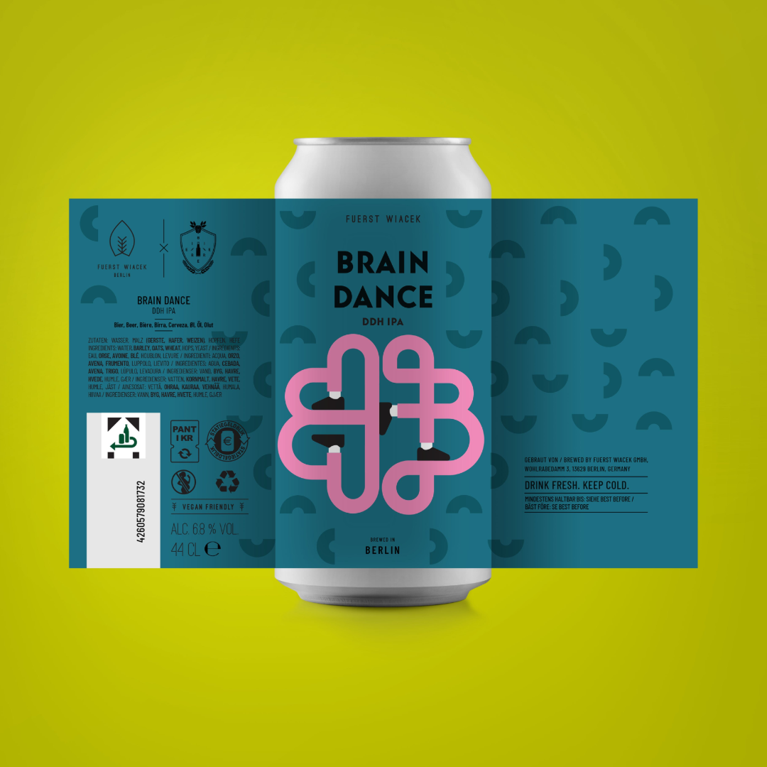 Fuerst Wiacek x Biererei Brain Dance DDH IPA
