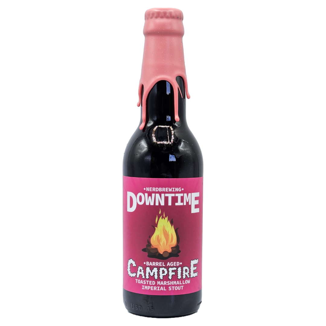 Nerdbrewing Downtime BA Campfire Toasted Marshmallow Imperial Stout Nerdbrewing Downtime BA Campfire Toasted Marshmallow Imperial Stout