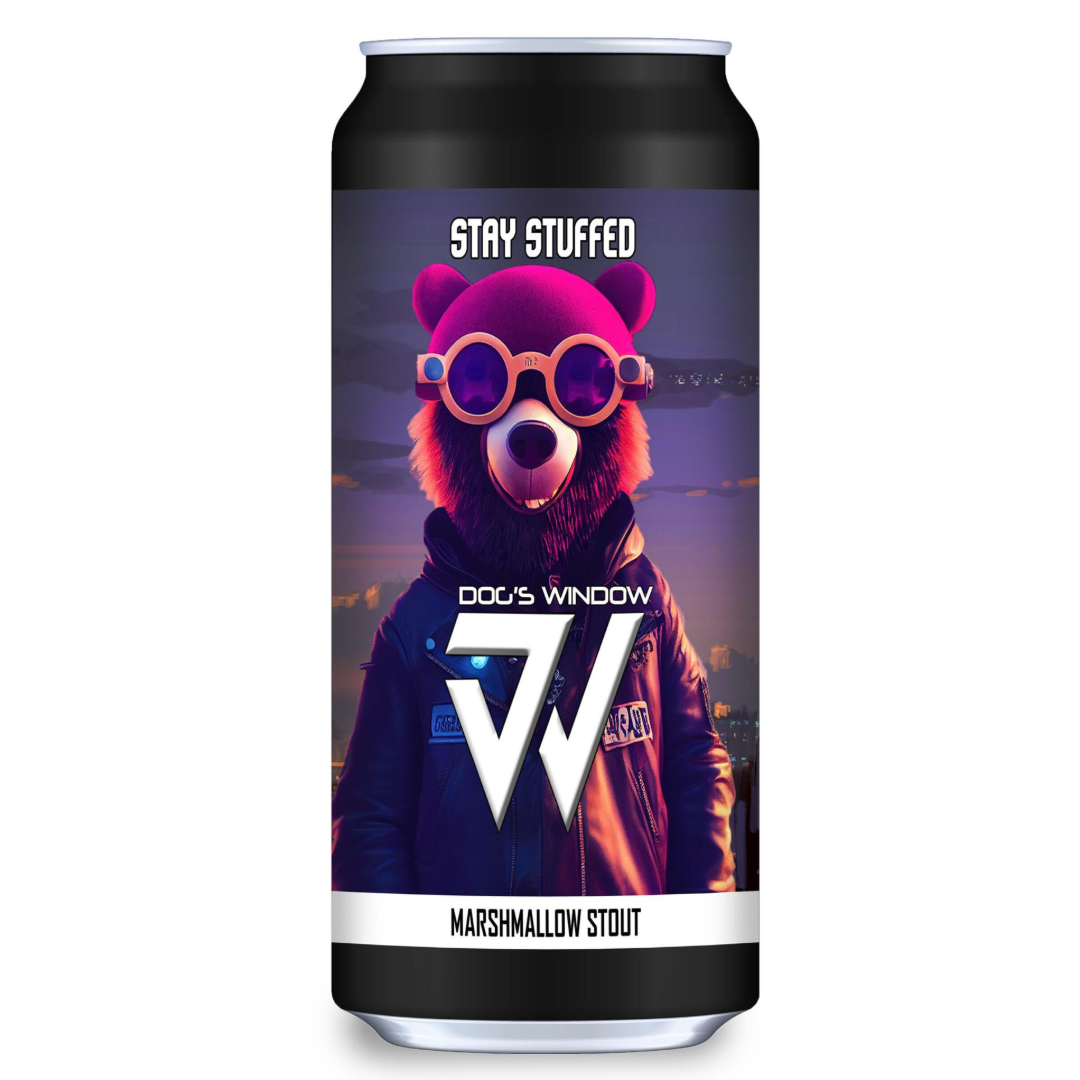 Dog's Window Stay Stuffed Marshmallow Stout
