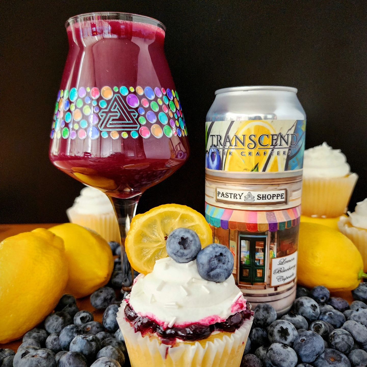 Transcend Pastry Shoppe: Lemon Blueberry Cupcake Smoothie Sour