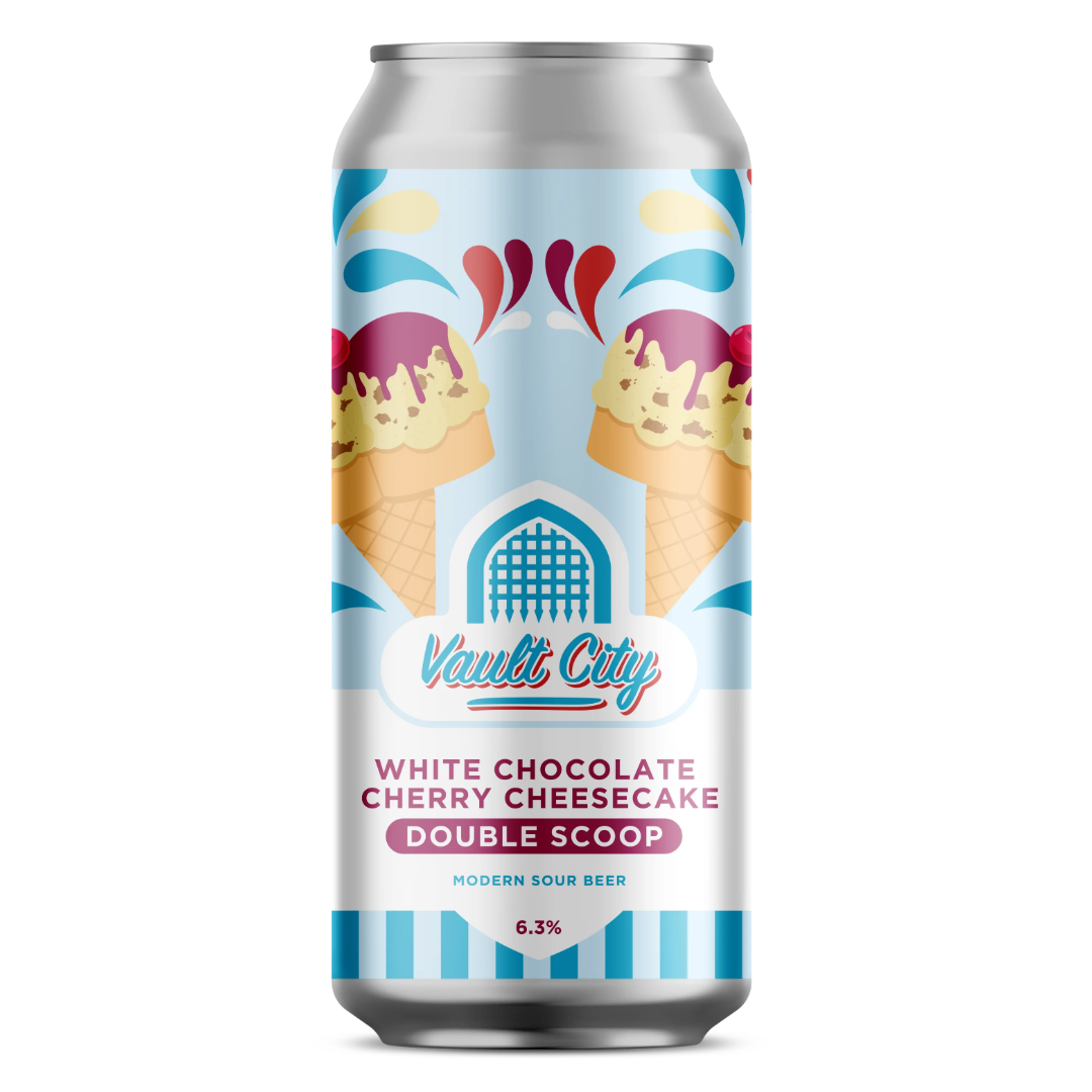 Vault City White Chocolate Cherry Cheesecake Double Scoop Sour