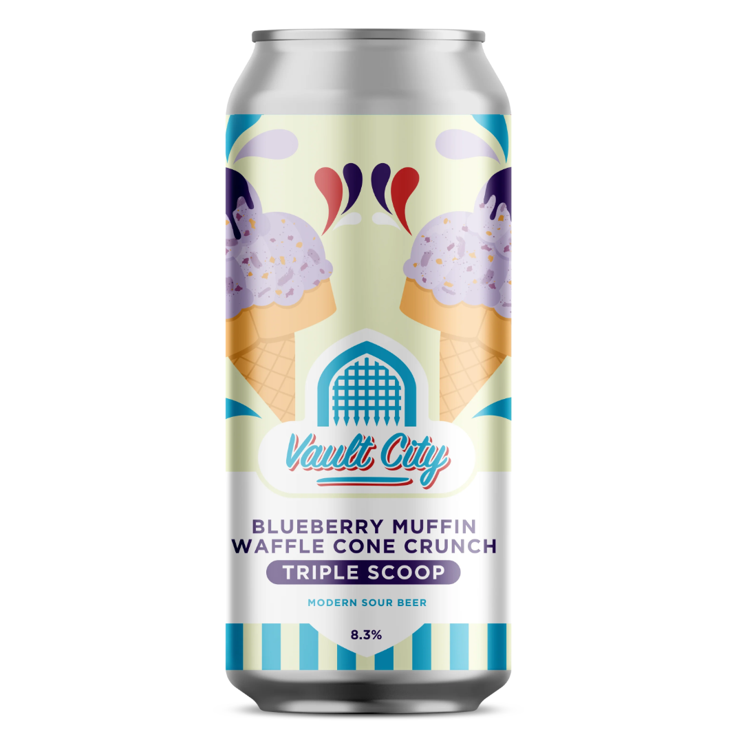 Vault City Blueberry Muffin Waffle Cone Crunch Triple Scoop Sour Vault City Blueberry Muffin Waffle Cone Crunch Triple Scoop Sour