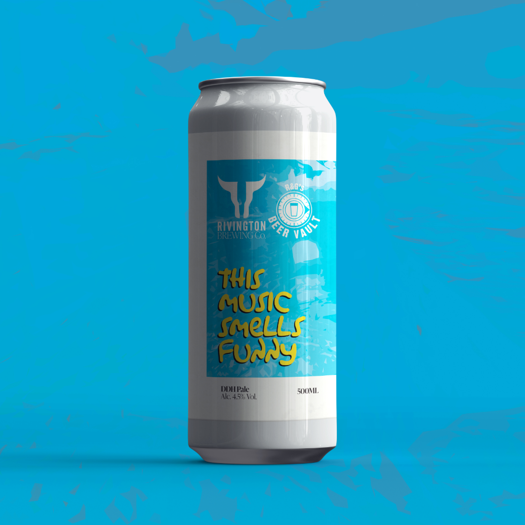 Rivington x R&G Beer Vault This Music Smells Funny DDH Pale Ale Rivington x R&G Beer Vault This Music Smells Funny DDH Pale Ale
