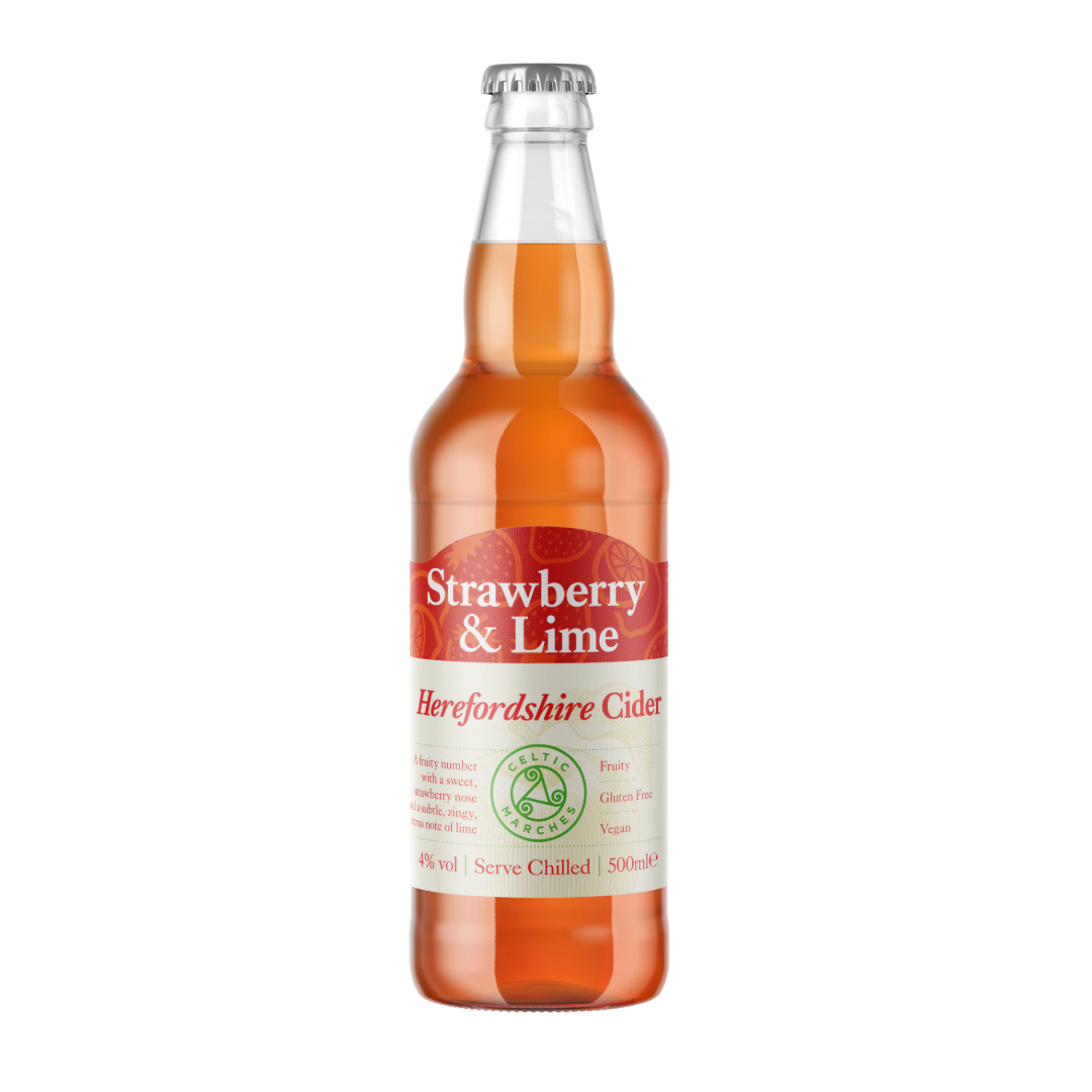 Celtic Marches Strawberry &amp; Lime Cider