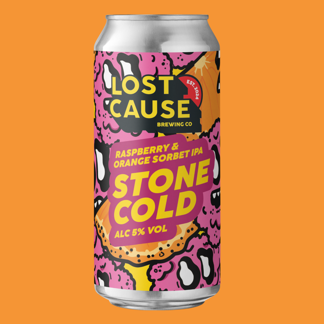 Lost Cause Stone Cold RASPBERRY & ORANGE Sorbet IPA Lost Cause Stone Cold RASPBERRY & ORANGE Sorbet IPA