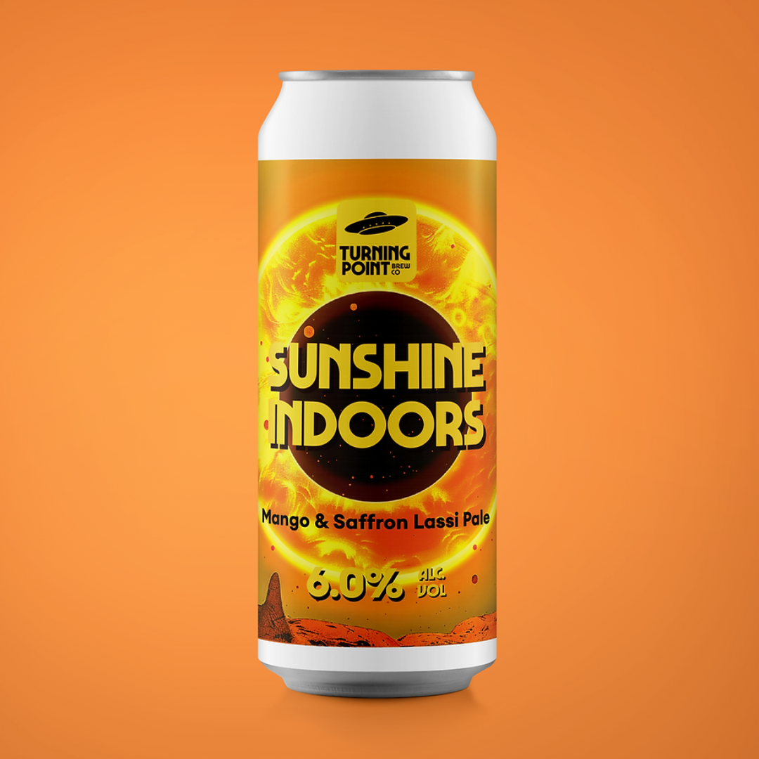 Turning Point Sunshine Indoors Mango & Saffron Lassi Pale Ale Turning Point Sunshine Indoors Mango & Saffron Lassi Pale Ale