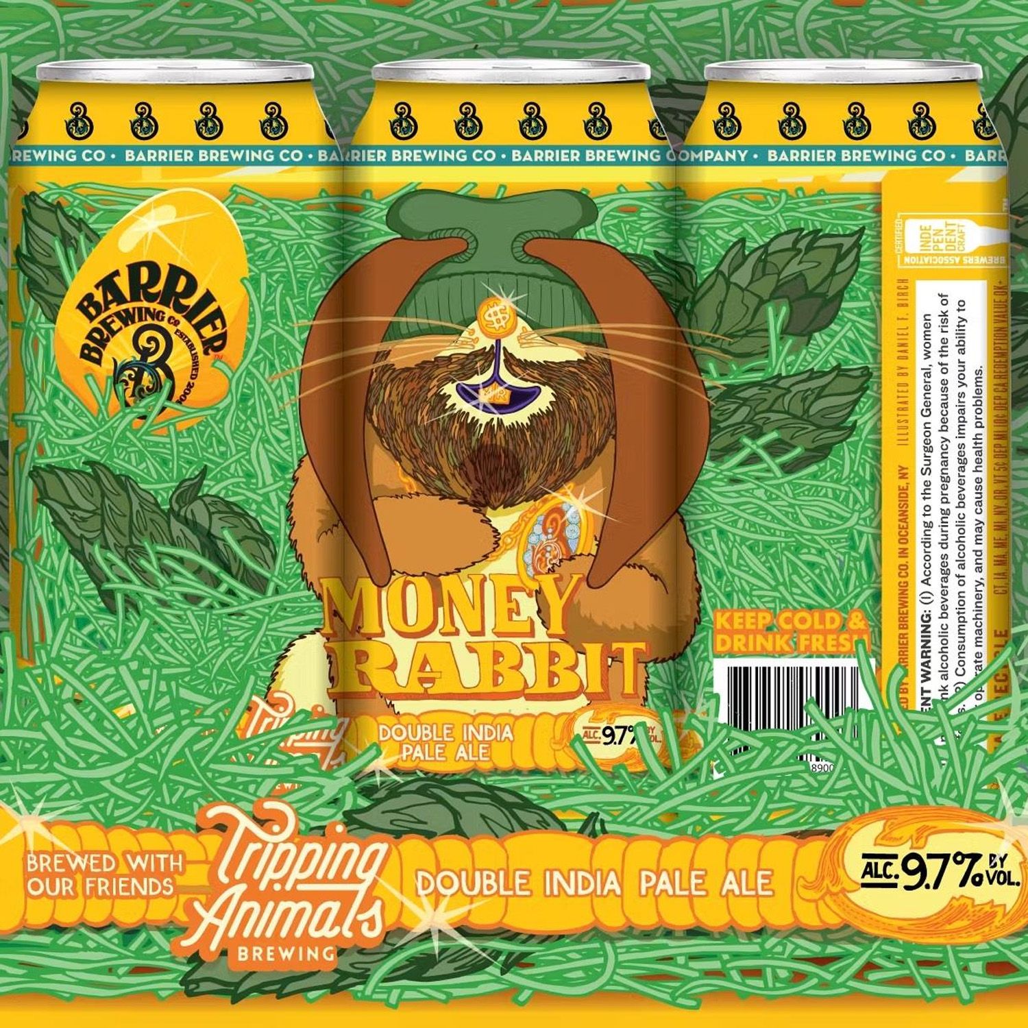 Barrier x Tripping Animals Money Rabbit DIPA