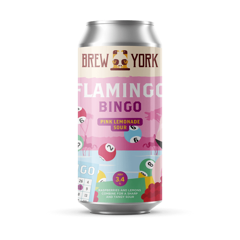 Brew York Flamingo Bingo Pink Lemonade Sour Brew York Flamingo Bingo Pink Lemonade Sour