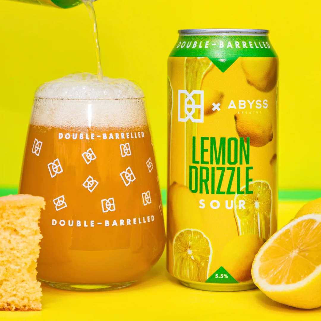 Double Barrelled x Abyss Lemon Drizzle Sour Double Barrelled x Abyss Lemon Drizzle Sour