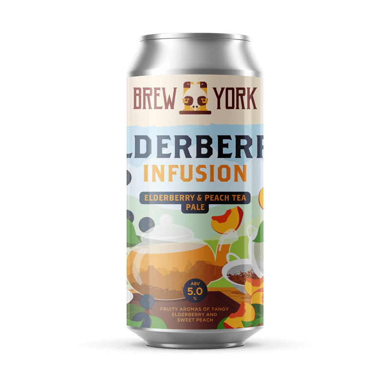 Brew York Elderberry Infusion Elderberry & Peach Tea Pale Ale Brew York Elderberry Infusion Elderberry & Peach Tea Pale Ale