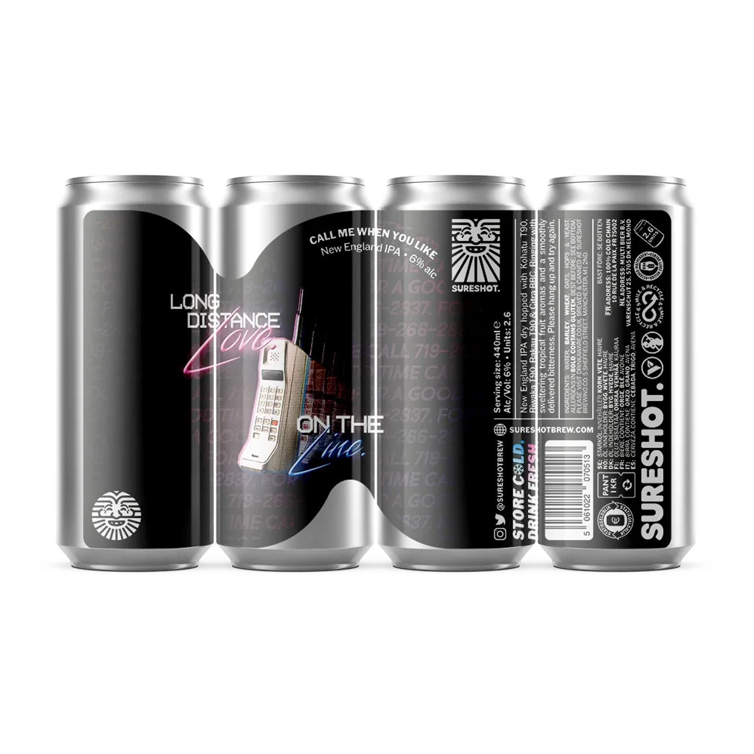 Sureshot Call Me When You Like NE IPA Sureshot Call Me When You Like NE IPA