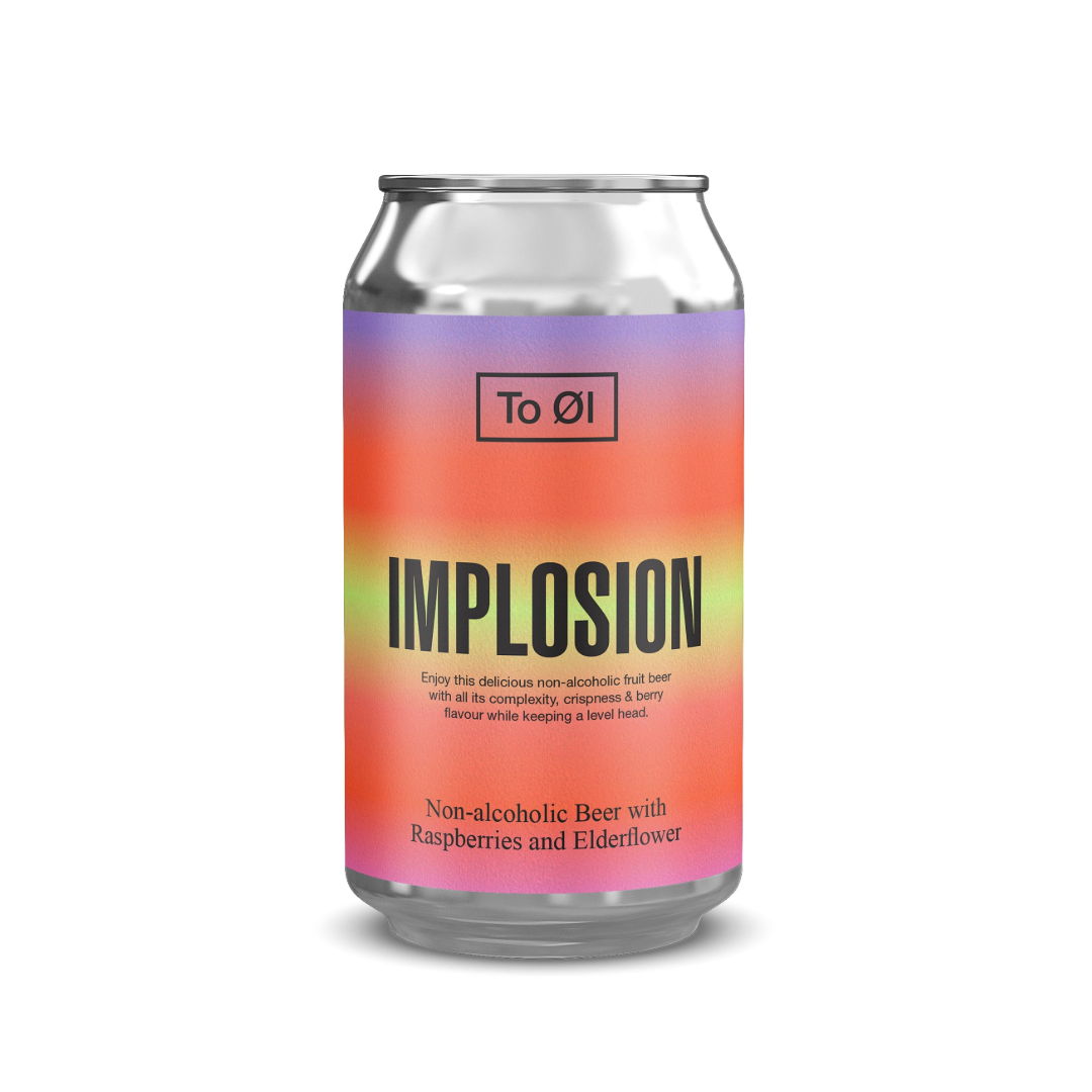 To Ol Implosion FRUITED Raspberry &amp; Elderflower Non Alcoholic Beer