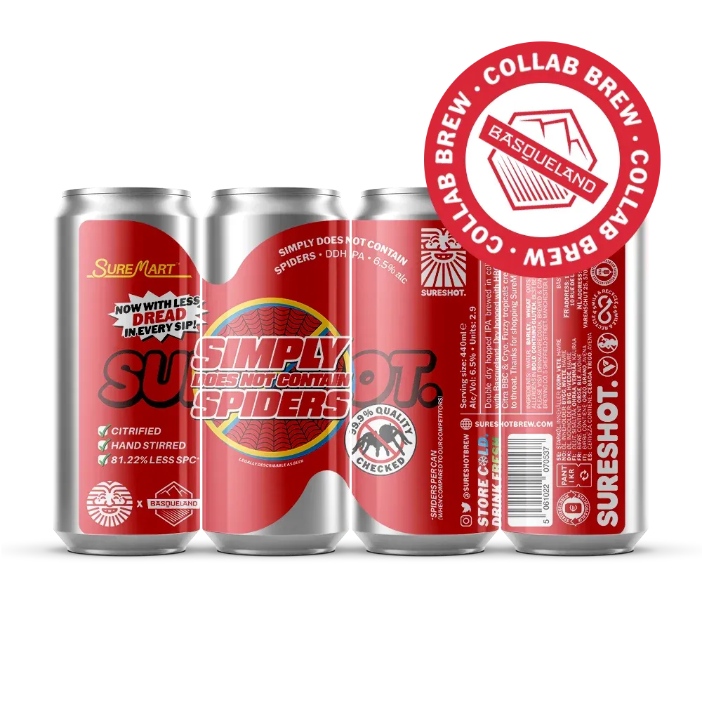 Sureshot x Basqueland Simply Does Not Contain Spiders DDH IPA