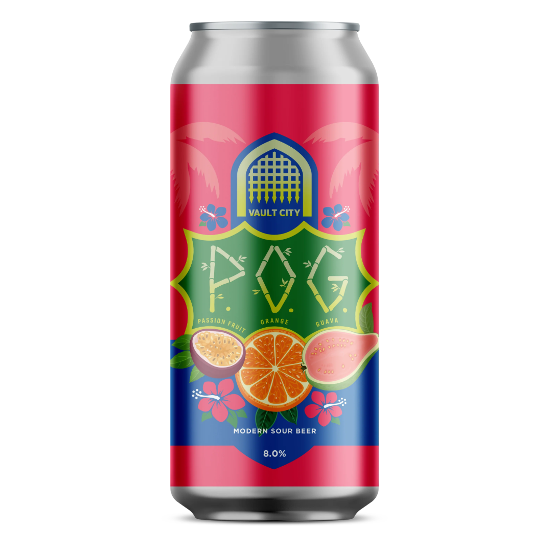 Vault City P.O.G Passion Fruit Orange & Guava Punch Sour Vault City P.O.G Passion Fruit Orange & Guava Punch Sour