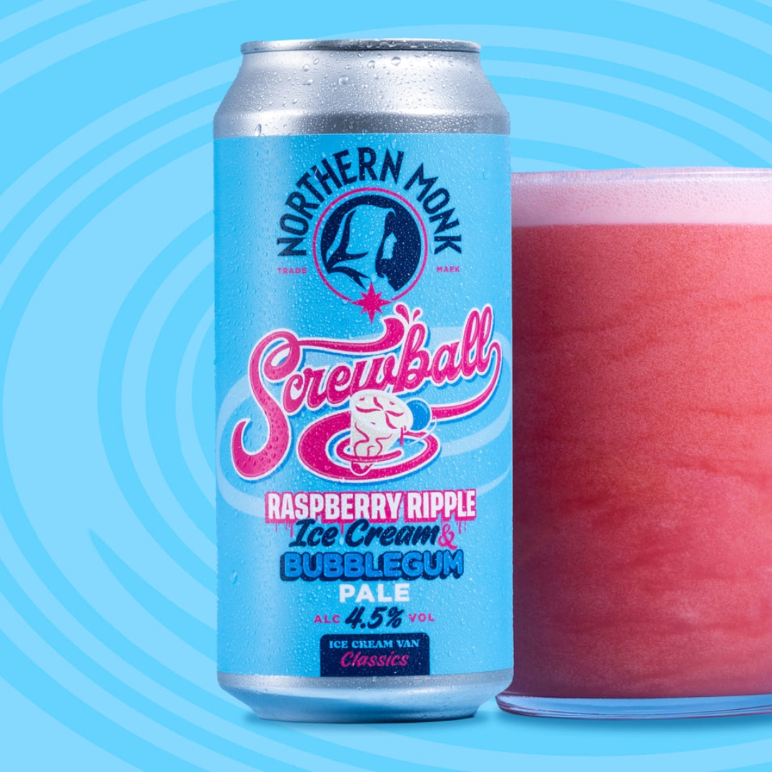 Northern Monk Screwball Raspberry Ripple Ice Cream & Bubblegum Pale Ale Northern Monk Screwball Raspberry Ripple Ice Cream & Bubblegum Pale Ale
