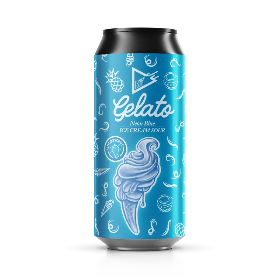 Funky Fluid Gelato Neon BLUE Ice Cream Sour