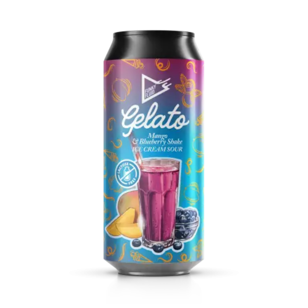 Funky Fluid Gelato Mango & Blueberry Shake Ice Cream Sour Funky Fluid Gelato Mango & Blueberry Shake Ice Cream Sour
