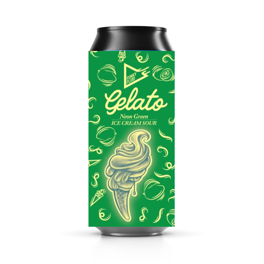 Funky Fluid Gelato Neon GREEN Ice Cream Sour Funky Fluid Gelato Neon GREEN Ice Cream Sour